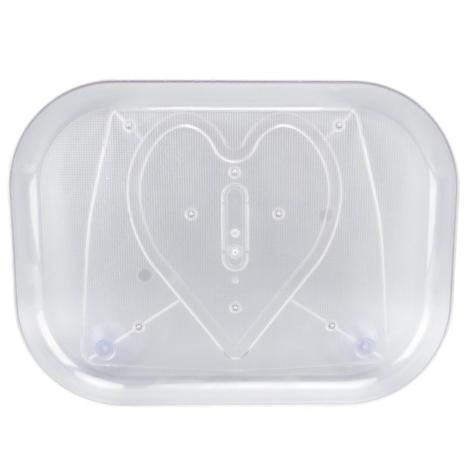 Refrigerator Turntable Organizer Transparent Rectangular Countertop Condiment Storage Rack compatible Household Kitchen Small Size