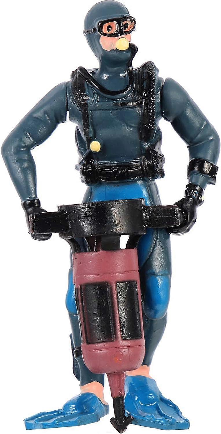 Scavandru Scufundar Ornament plutitor Decor acvariu Figurine Scafandru Mini Înotători Figurine pentru decor de casă Acvariu Peisaj Ornament A