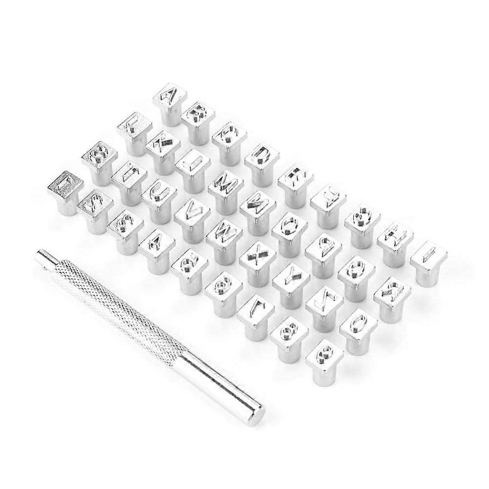 1 Box of 36 Letter and Number Stamp Sets, Metal Stamping Tools for Metal and Wood Stamping Punches 6MM