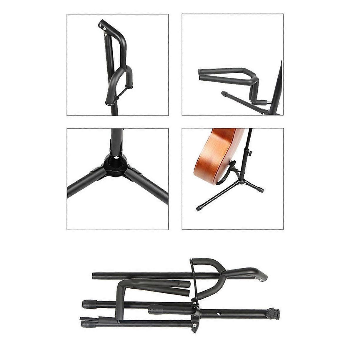 Fully Foldable Vertical Guitar Stand, Suitable for Displaying Folk Guitar, Electric Guitar, Pipa, and Other Instruments
