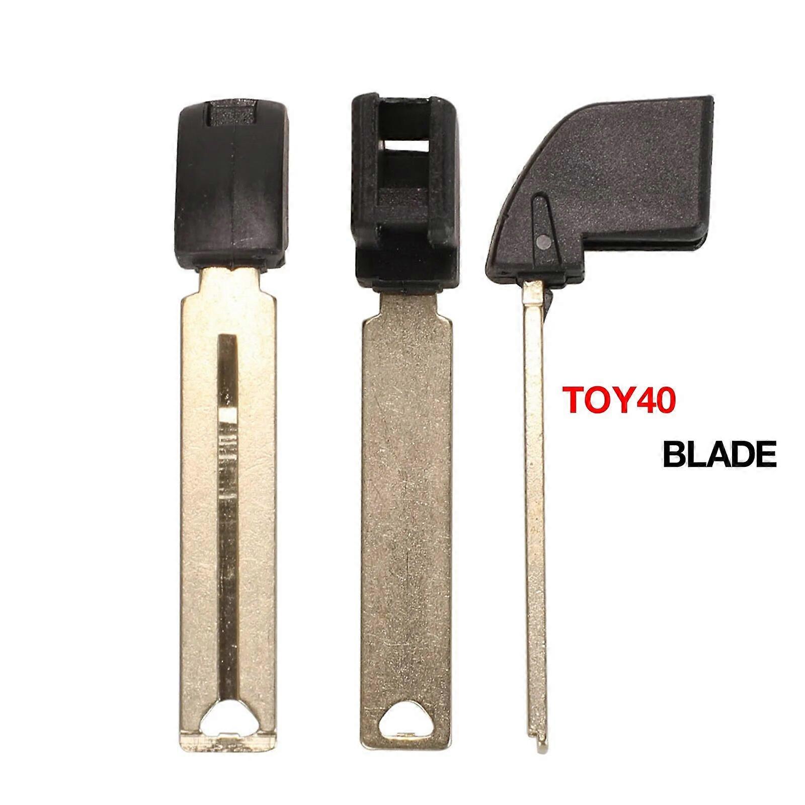 jingyuqin 10PCS/LOT New Smart Remote Key Insert blank Fob for Toyota Highlander Land Cruiser RAV4 Car Key Fob toy40 toy48 blade