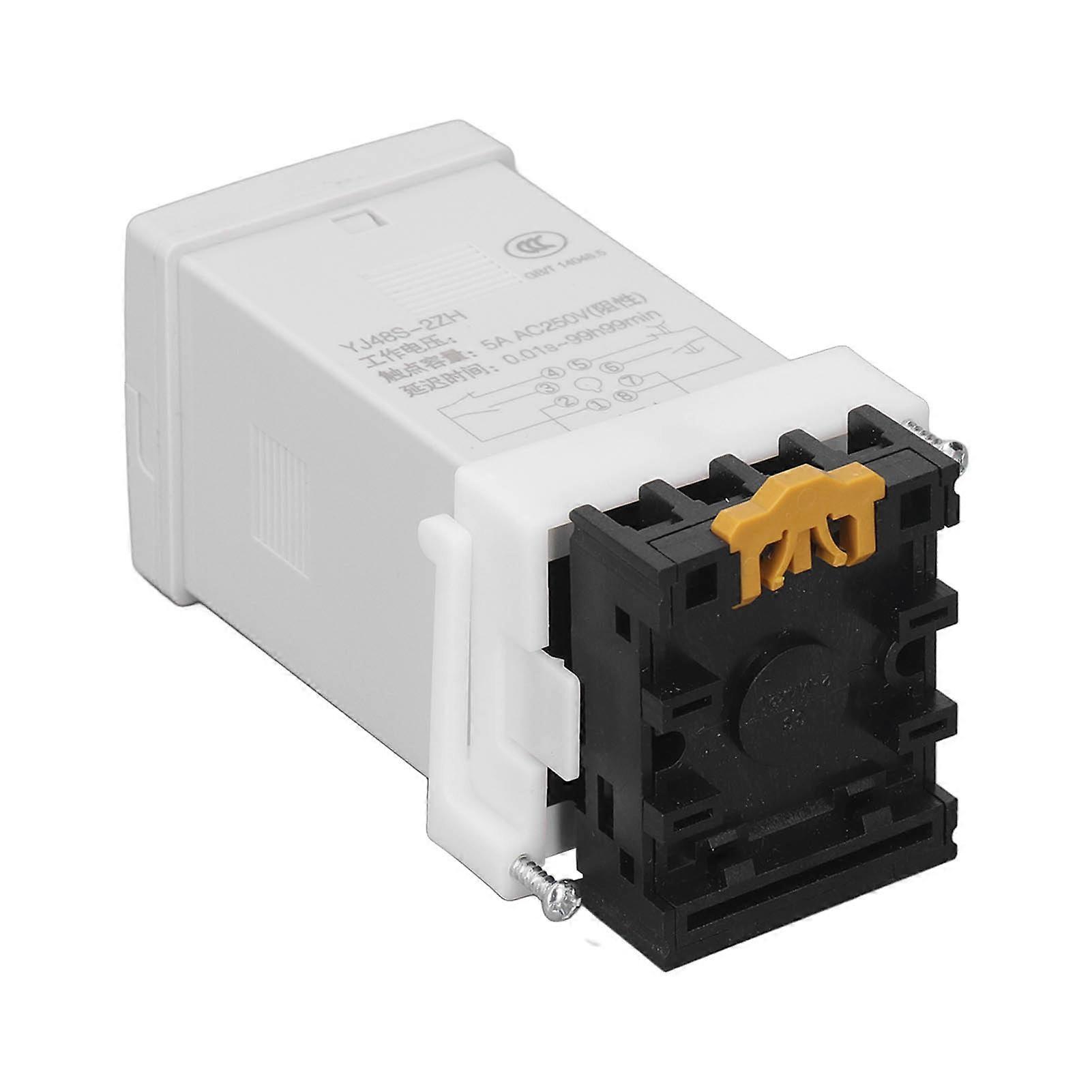 Time Relay Programmable Delay Timer 8 Pin 0.01S to 99H99MIN with Momentary DC24V