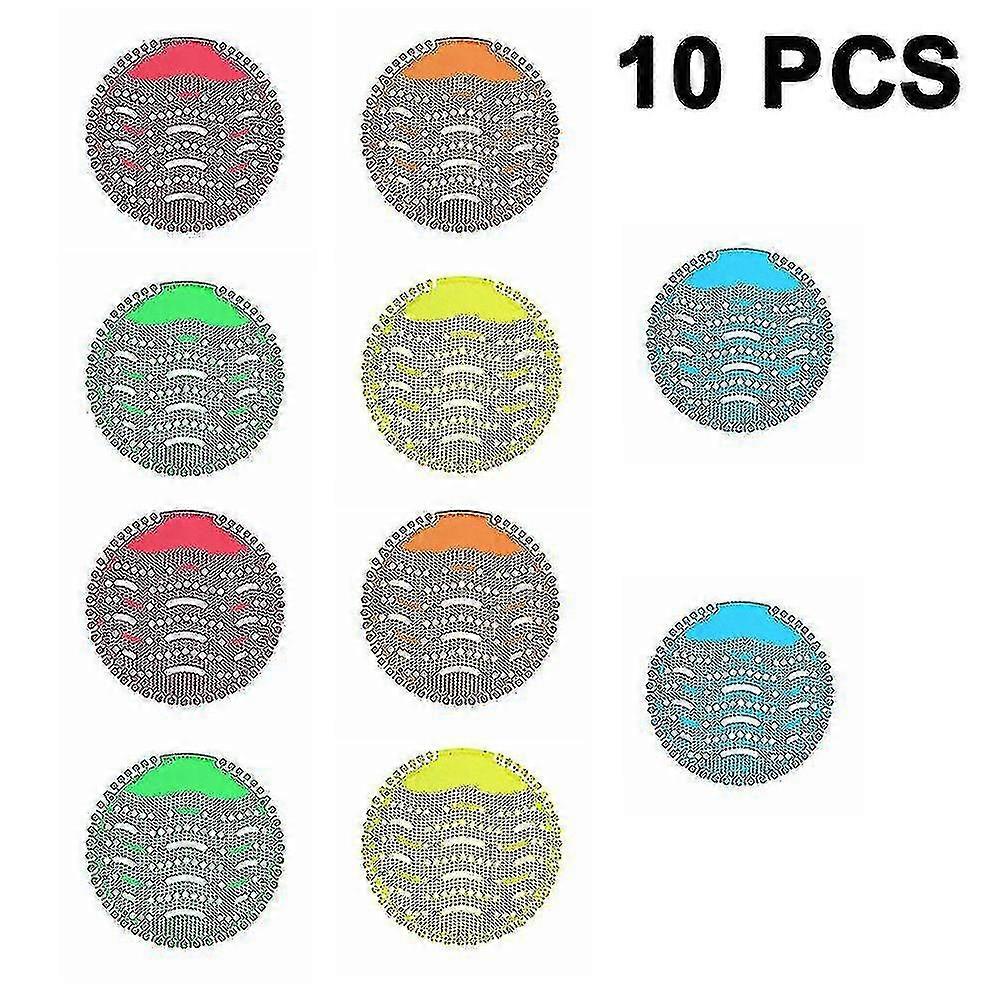 10-Pack Urinal Screen & Deodorizer - Urinal Screen, Strong Fragrance, Less Splash, Dirt, Perfumed Fits Most Urinal At Restaurants, Offices, Schools