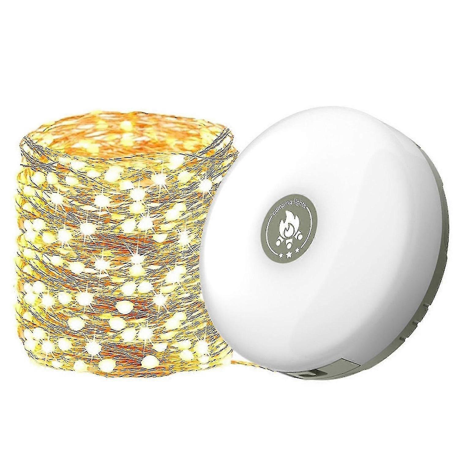 10m outdoor waterproof portable stowable light string, camping light string