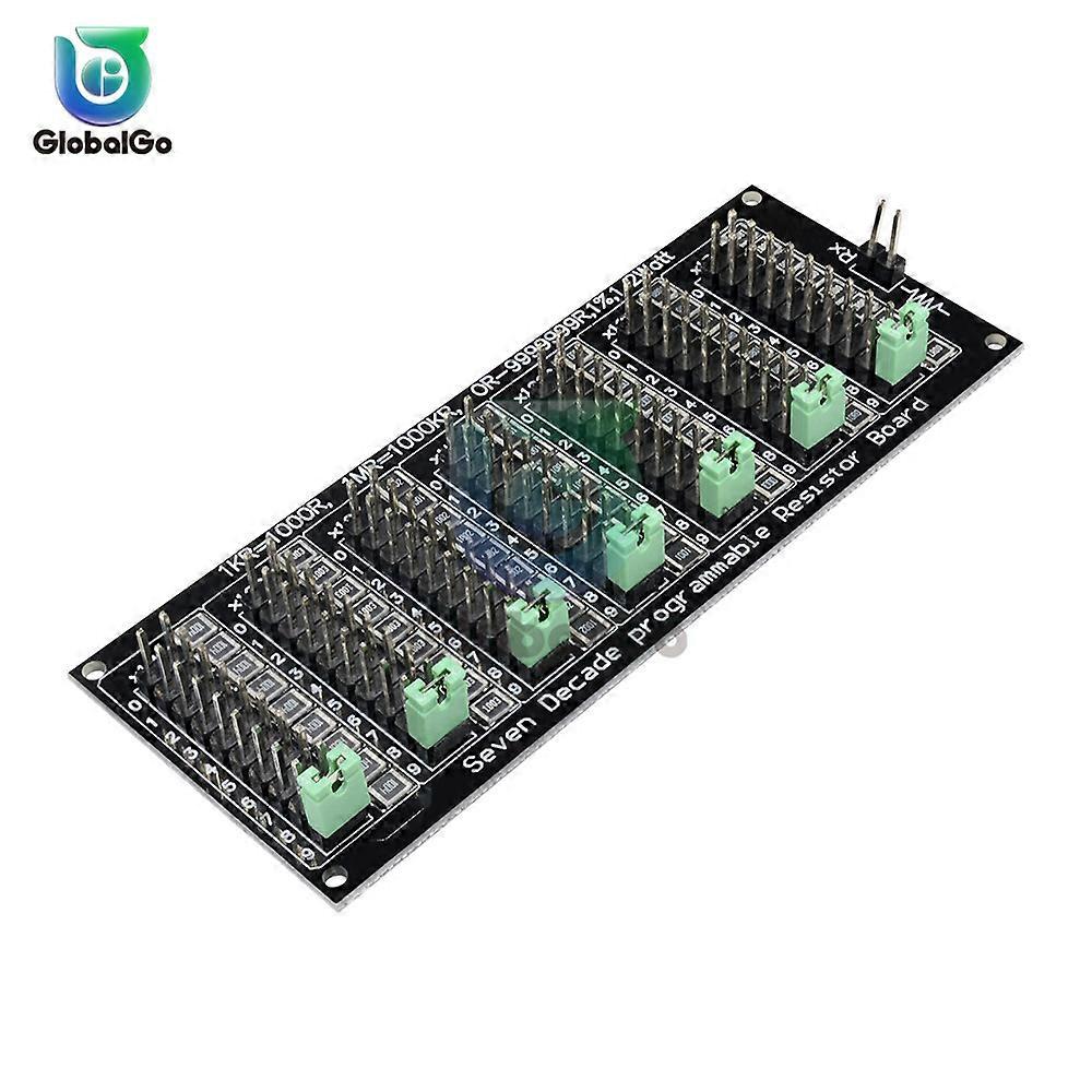 7 Seven Decade 1R - 9999999R Programmable Adjustable SMD Resistor Slide Resistor Board Step Accuracy 1R 1% 1/2 Watt Module 200V