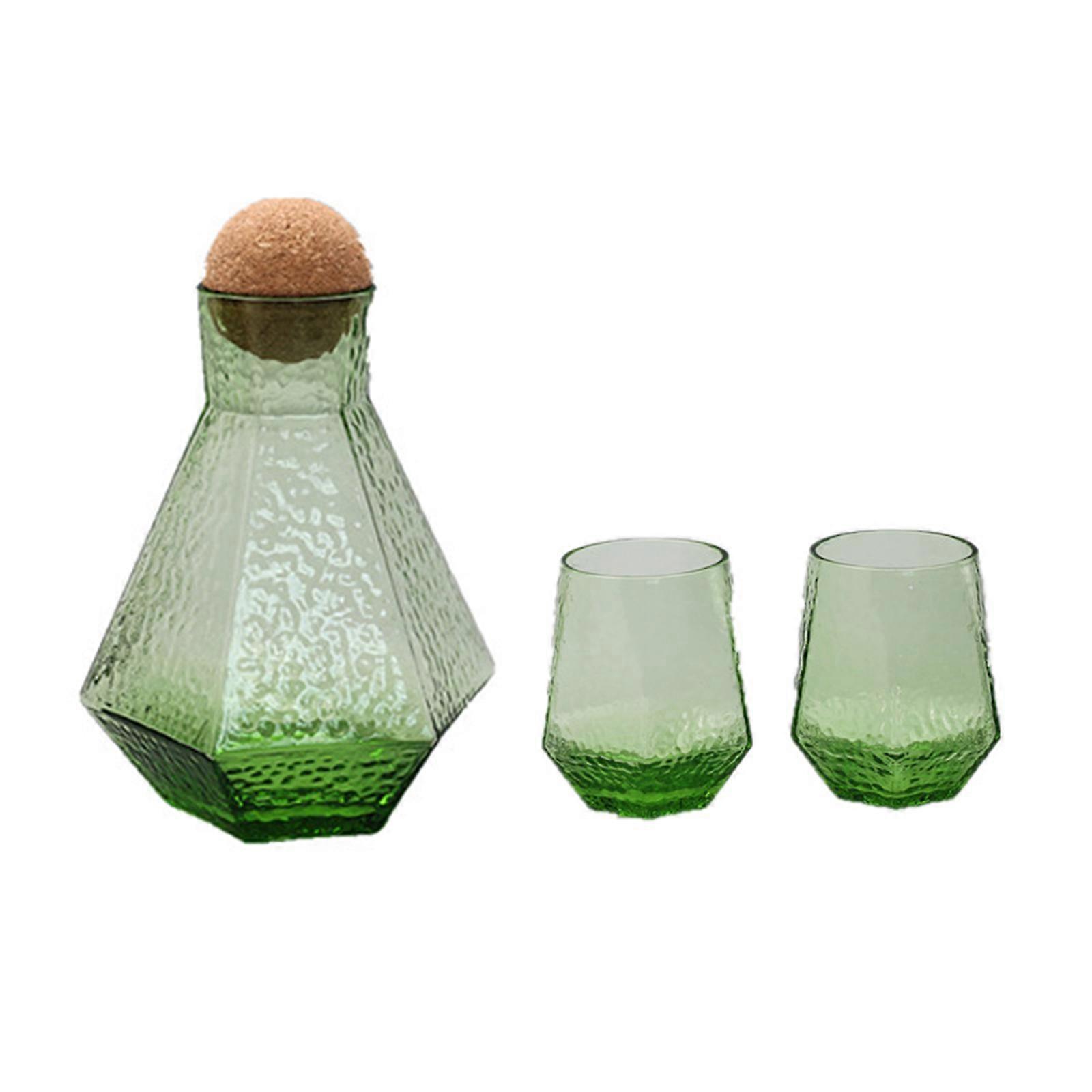 Jarra de água de cabeceira com vidro, conjunto de jarra de água noturna multifuncional para quarto e quarto de hóspedes