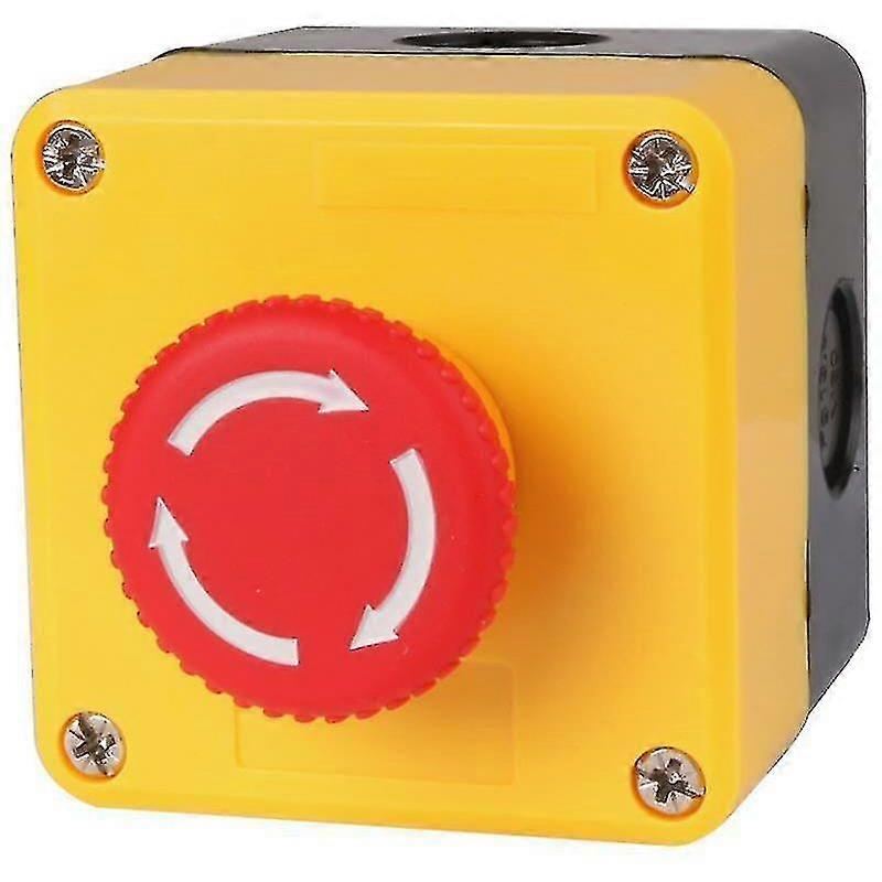 Emergency stop button, one emergency stop button + transparent protective cover