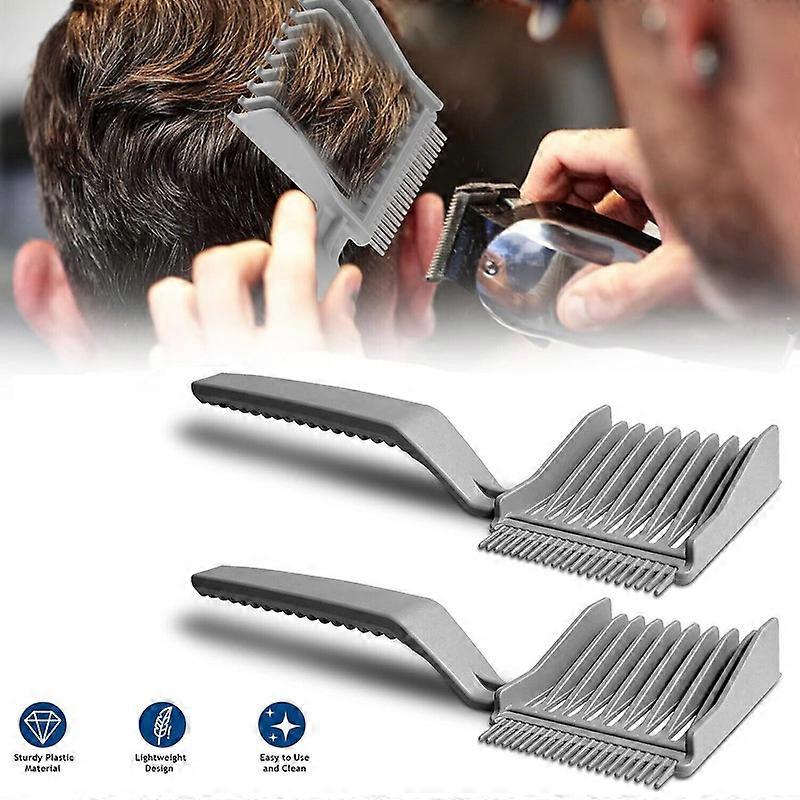 Účes Fade hřebeny, profesionálně zakřivené polohovací hřeben, gradientní design hřeben na stříhání vlasů s ergonomickým designem 1/2 ks
