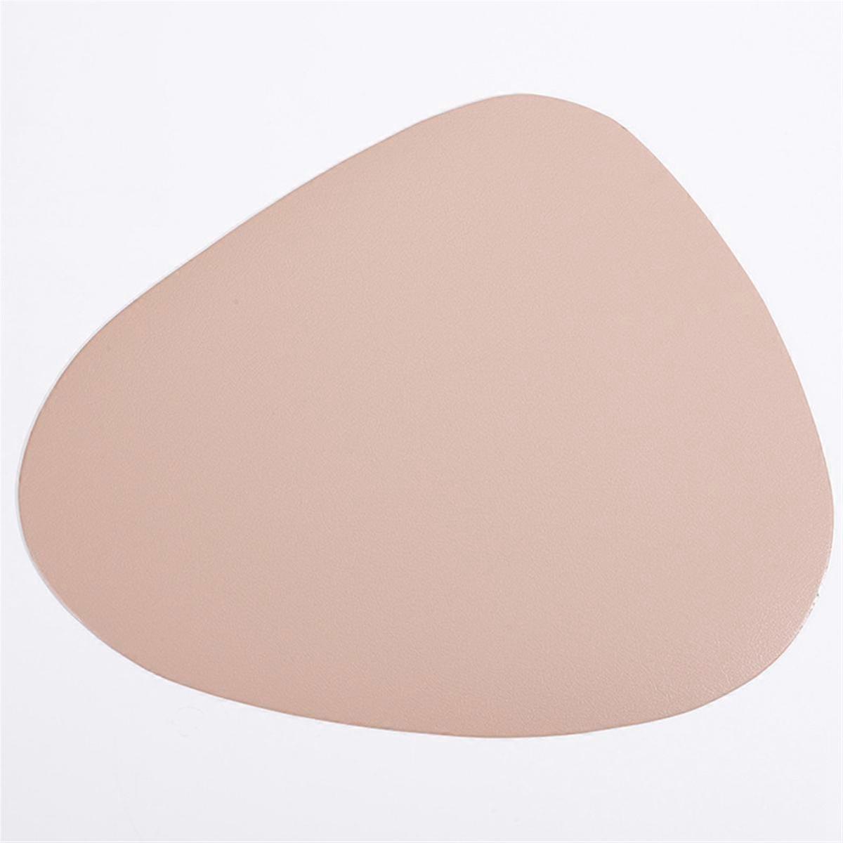 4Pcs Placemats for Table Waterproof Non-Slip Coaster Leather Place Kitchen Accessories,Pink