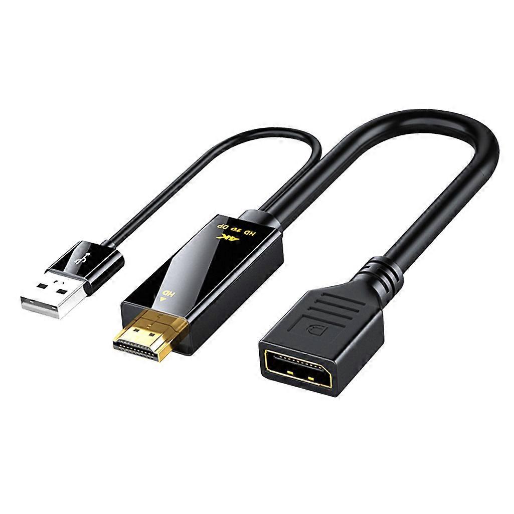 4K 60HZ HDMI-compatible to Displayport Converter Cable HDMI 2.0 to Display Port Adapter Conversion Cable For Laptop PC PS4 XBox