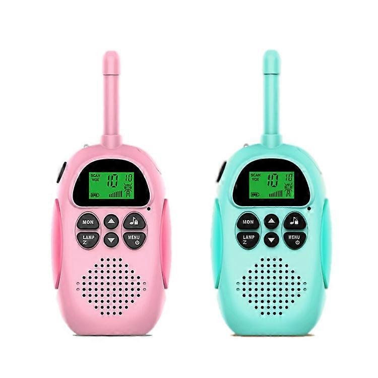 Kids USB Rechargeable Walkie Talkies with 16 Channel 2-Way Radio and Toy Flashlight 3-12 Years Old VOX 3 Mile Walkie Talkie for Outdoor Adventures - C