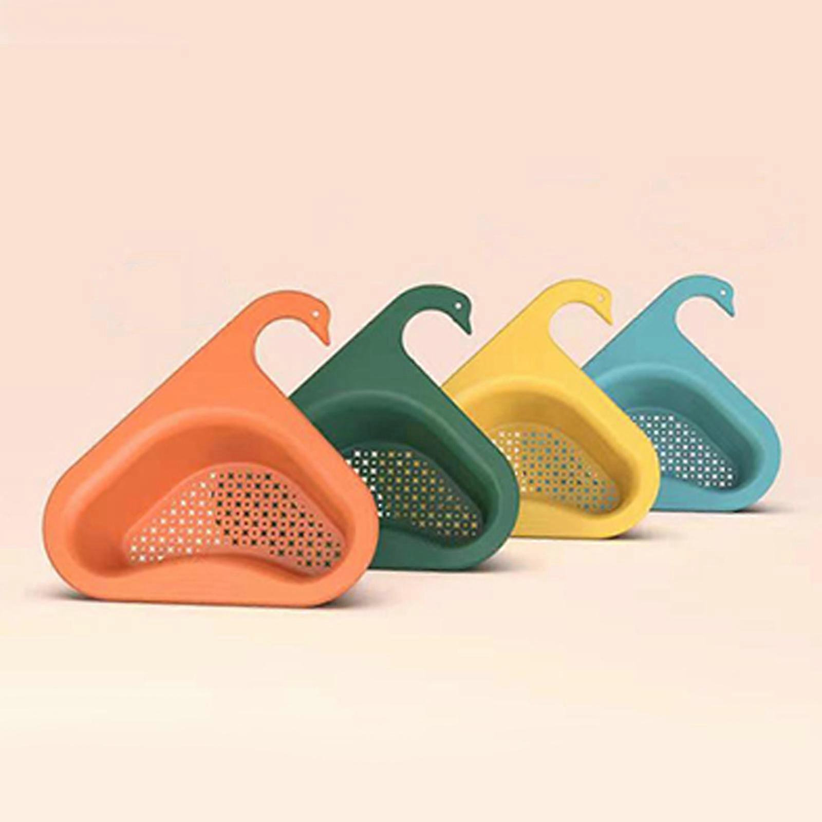 Hanging Triangular Draining Rack for Kitchen Bathroom Sink, Durable Multi-functional Strainer Basket