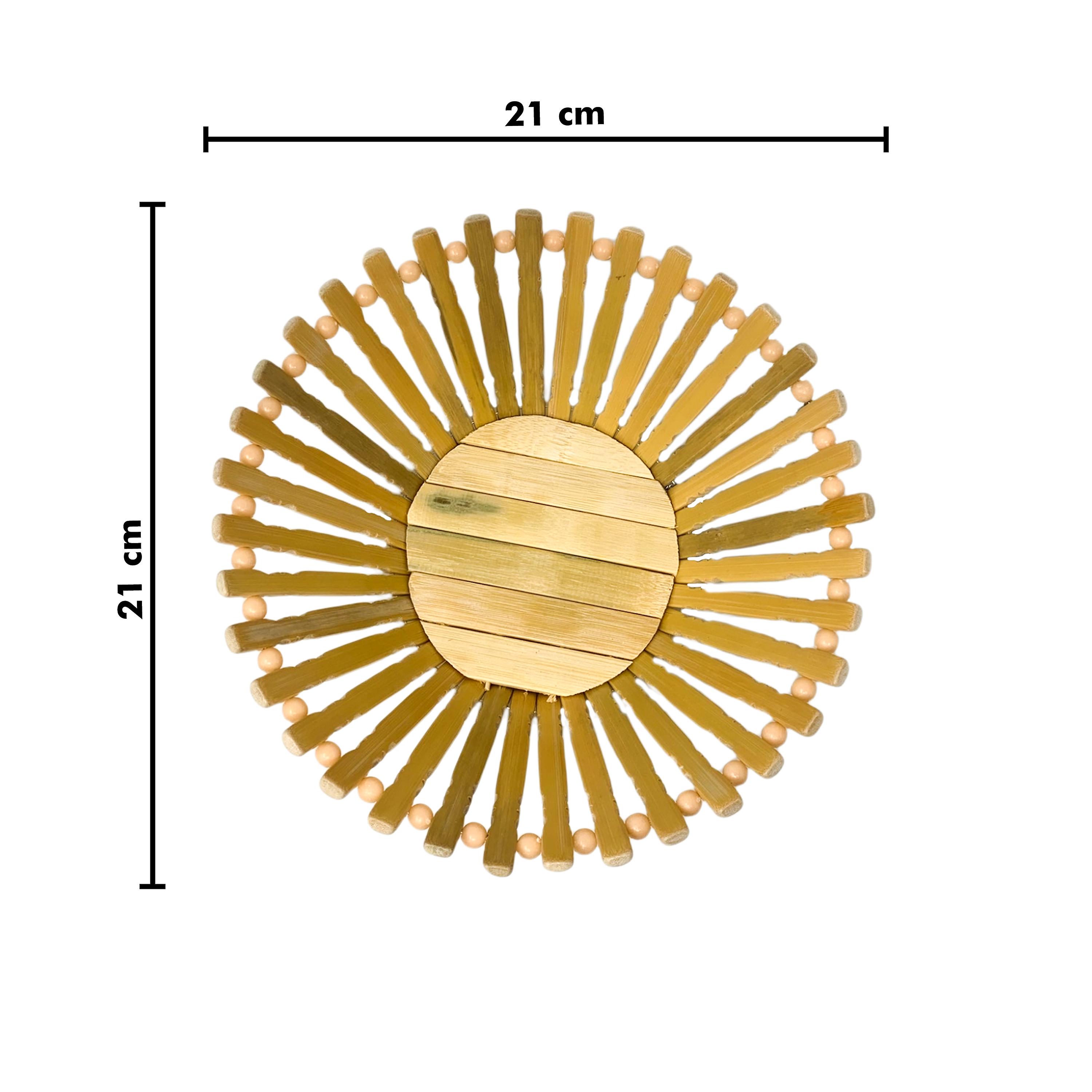 Panier Pliant En Bambou – Corbeille à Fruits, Pain – Dessous De Plat – Neuf