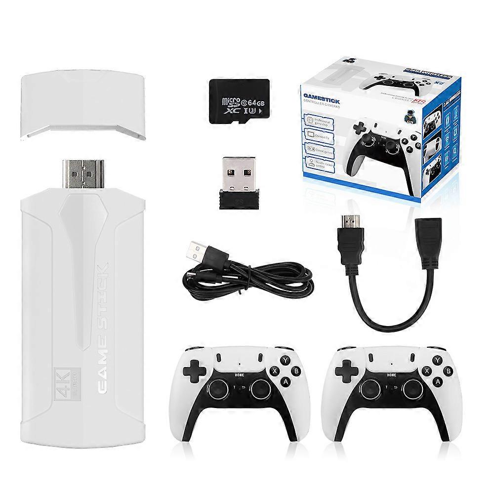 M8 PLUS Retro Console Per Videogiochi 2.4G Wireless Console Game Stick 4k 64GB 20000 Giochi Console di gioco portatile per TV