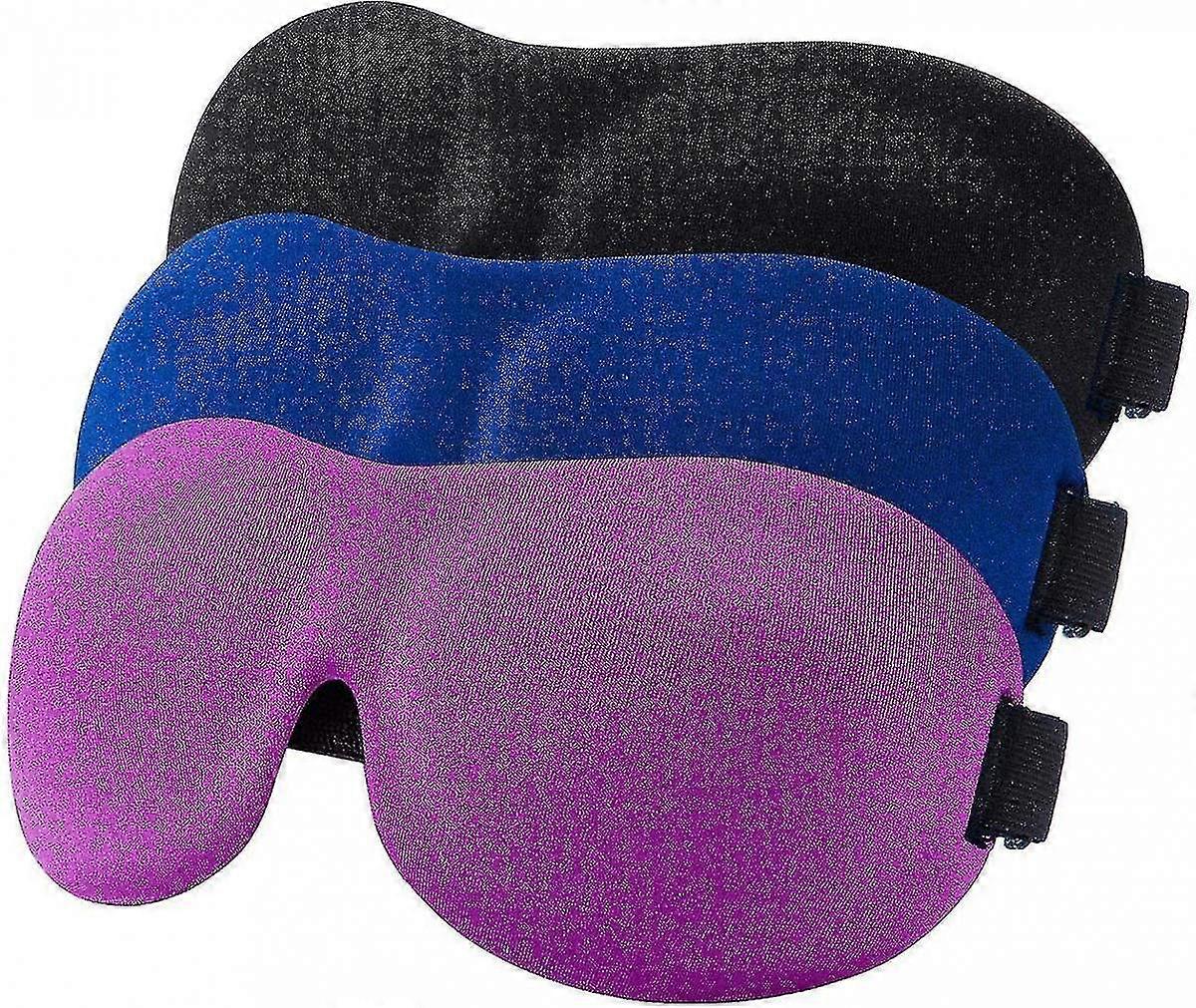 3 Pack Lightweight & Comfortable Eye Mask To Block Light Eye Mask