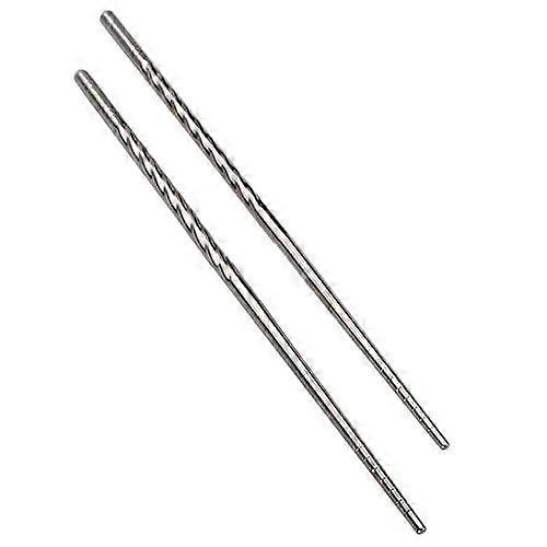 1 par kinesisk stilfuldt skridsikkert design chop sticks rustfrit stål spisepind