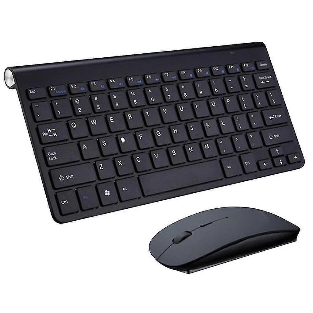 Mini Wireless Keyboard And Mouse Set Mute Key Caps Multimedia Keyboard For Pc Lapto