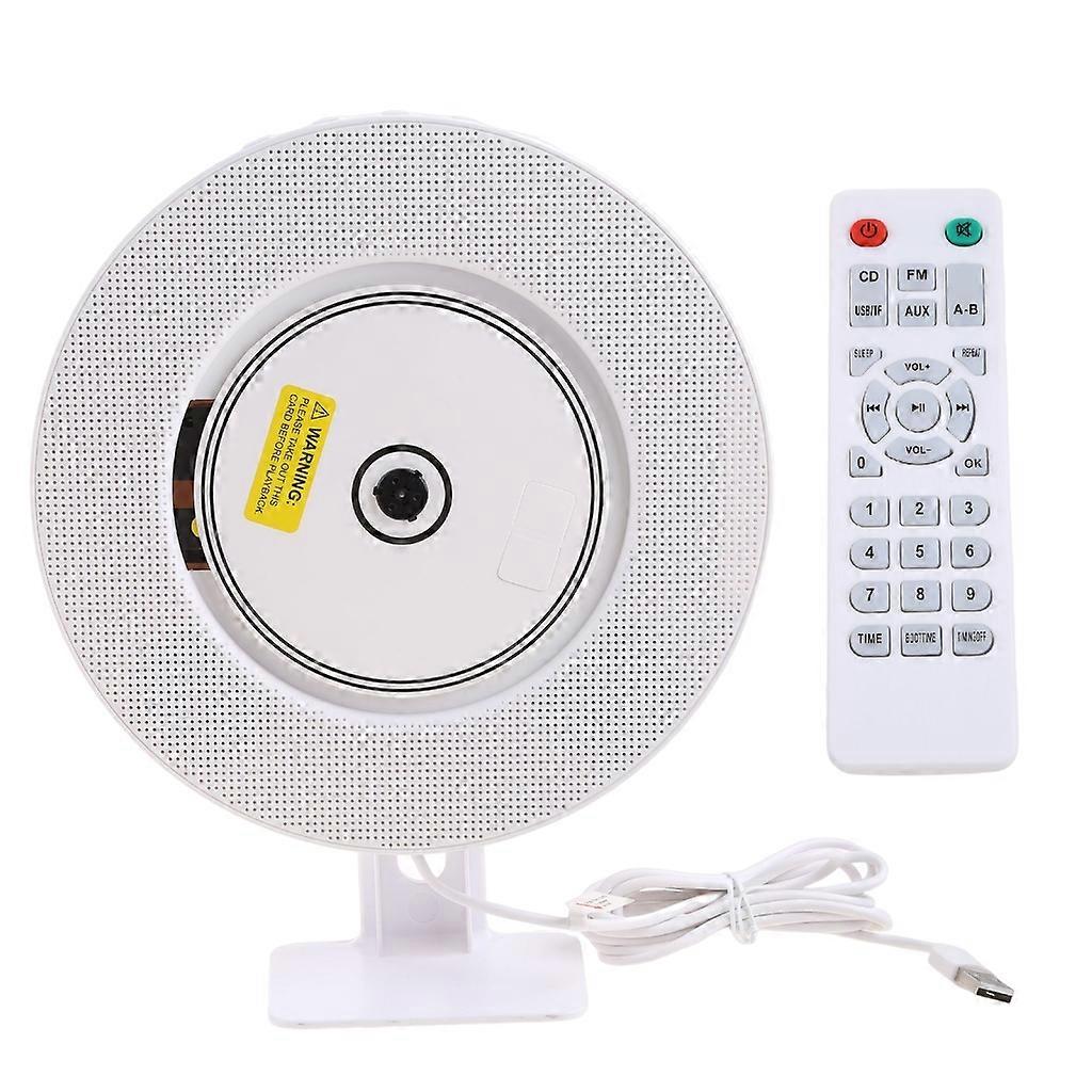 CD Player Wall Mountable with Blue tooth3.0 CD Music Player Portable for Home