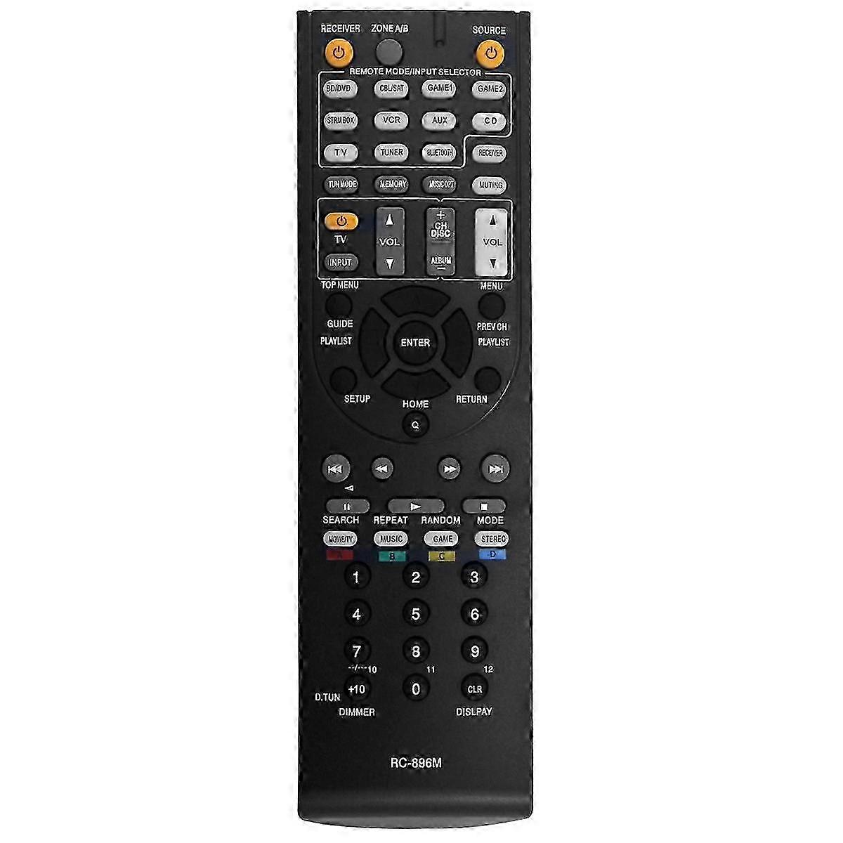RC896M AV Receiver Remote Control Replace for RC-737M RC-801M RC-836M RC-865M RC-896M RC-762M RC-7