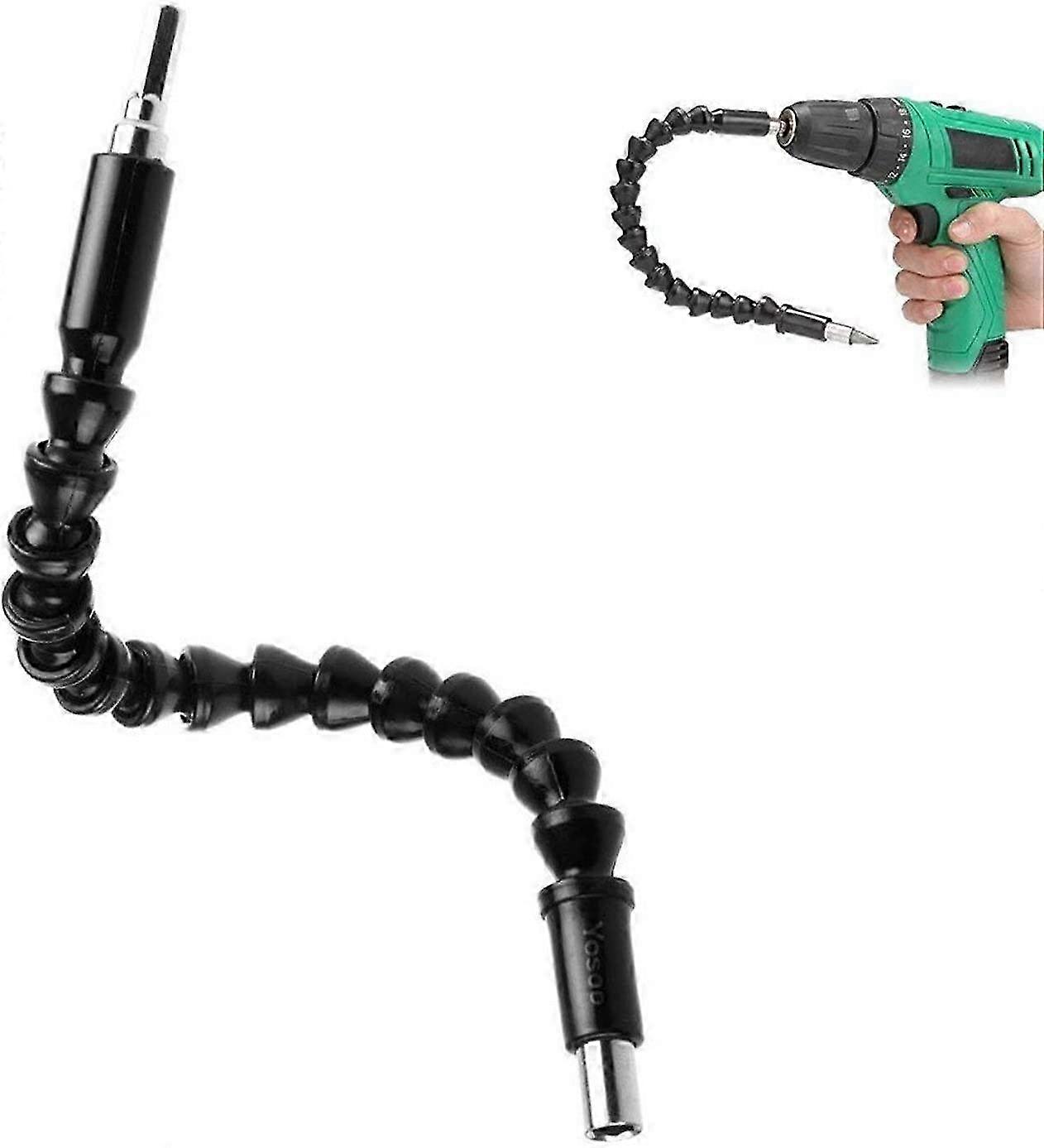 Flexible Extension Screwdriver Drill Bit Holder with Magnetic Connection