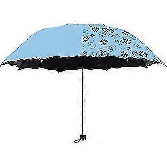 zupełnie nowy kreatywny parasol Kwitnący parasol wodny 3 Składany parasol przeciwsłoneczny i przeciwdeszczowy Wiatroszczelny ręczny parasol dla kobiet na zewnątrz