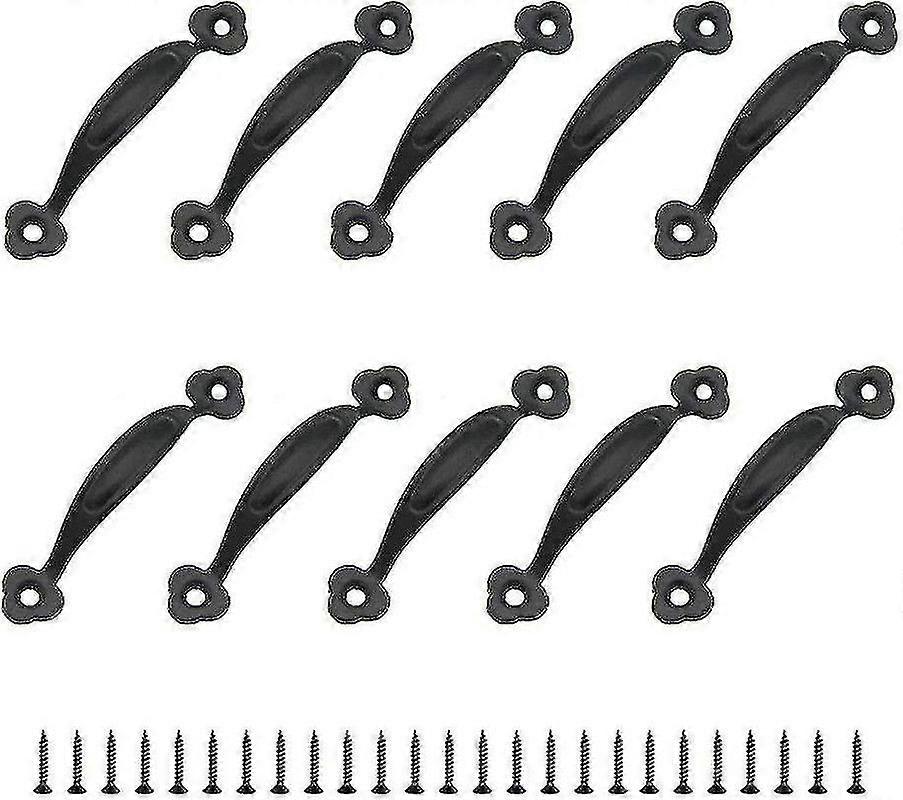 10 Retro Pulls Cabinet Handle Door Knob Rustic Center Distance Zinc Alloy (80mm)