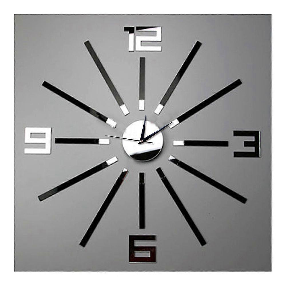 Creative Home Decoration Silent DIY Mirror Wall Clock