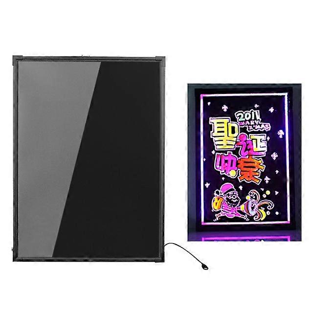 50x70cm Écriture Électronique Carton Fluorescent Tableau Publicitaire Lumineux