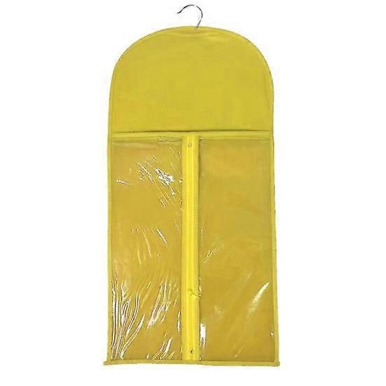 Wig Hanging Bag Transparent Zipper Closure with Hanging Hook Dustproof Portable Wig Hanger Hair Extension Holder