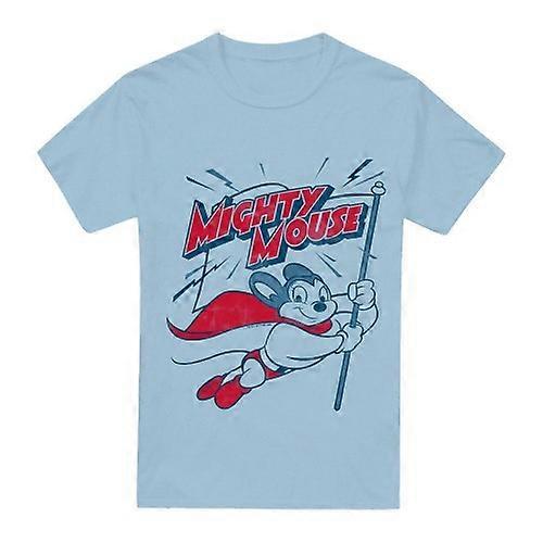 Mighty Mouse Herre Mighty Flag T-skjorte