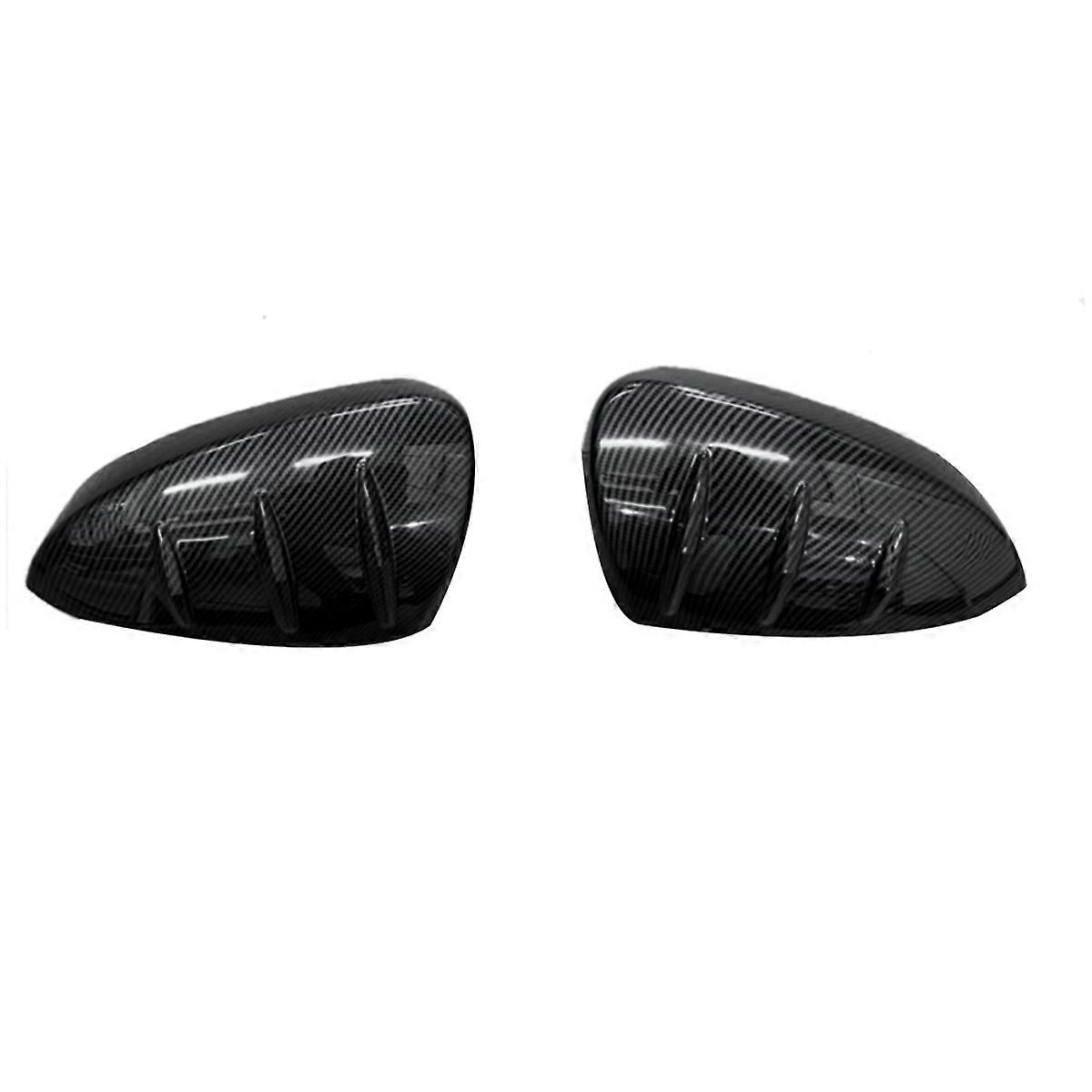 Car Carbon Fiber Reversing Mirror Shell Rearview Mirror Cover Reflector Rear Cover Shell for YARIS 2023