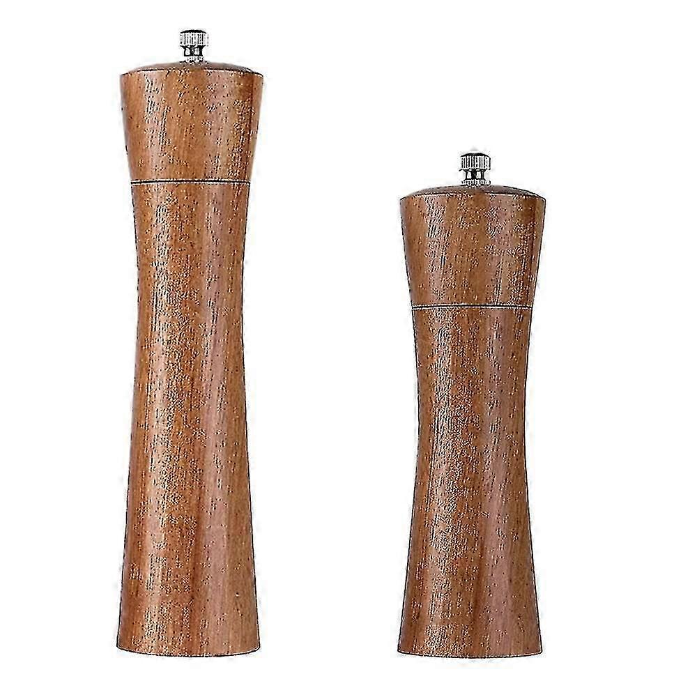 Holzsalz- und Pfeffermühlen-Set, manuelle Holzpfeffermühle f54
