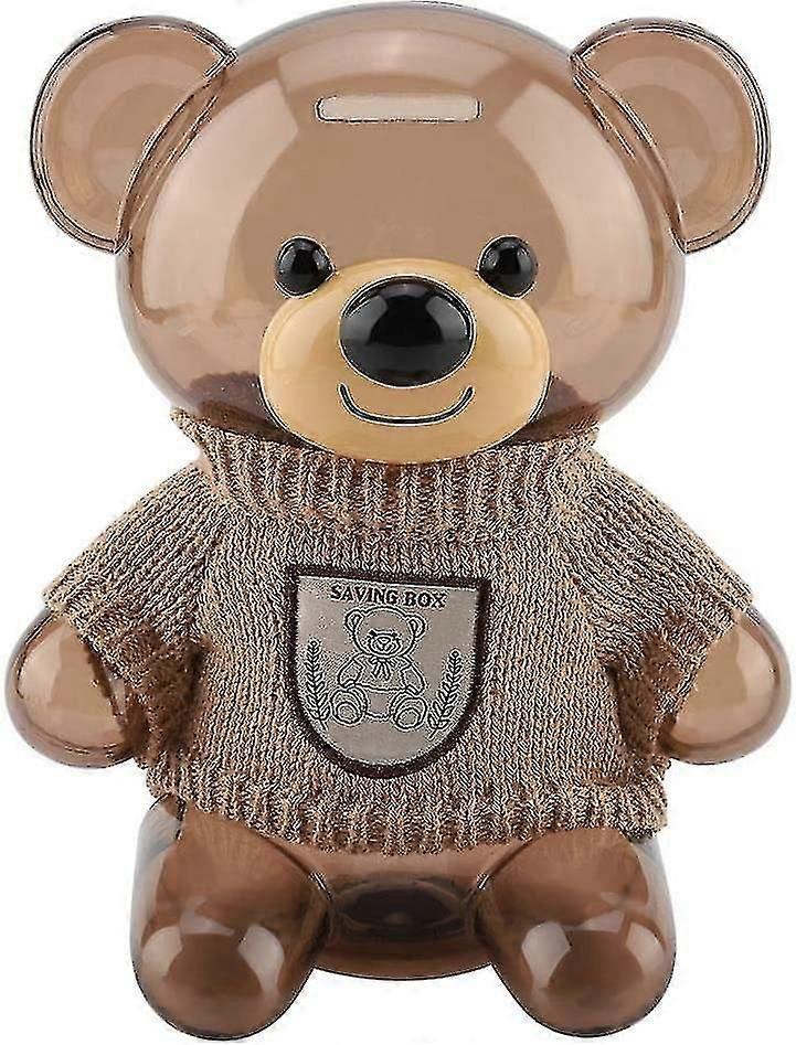 Κουμπαράς, φορητός παιδικός κουμπαράς Κουμπαράς Κουμπαράς Καρτούν Ρούχα Αρκούδα Πλαστικά Διαφανή Mon SX