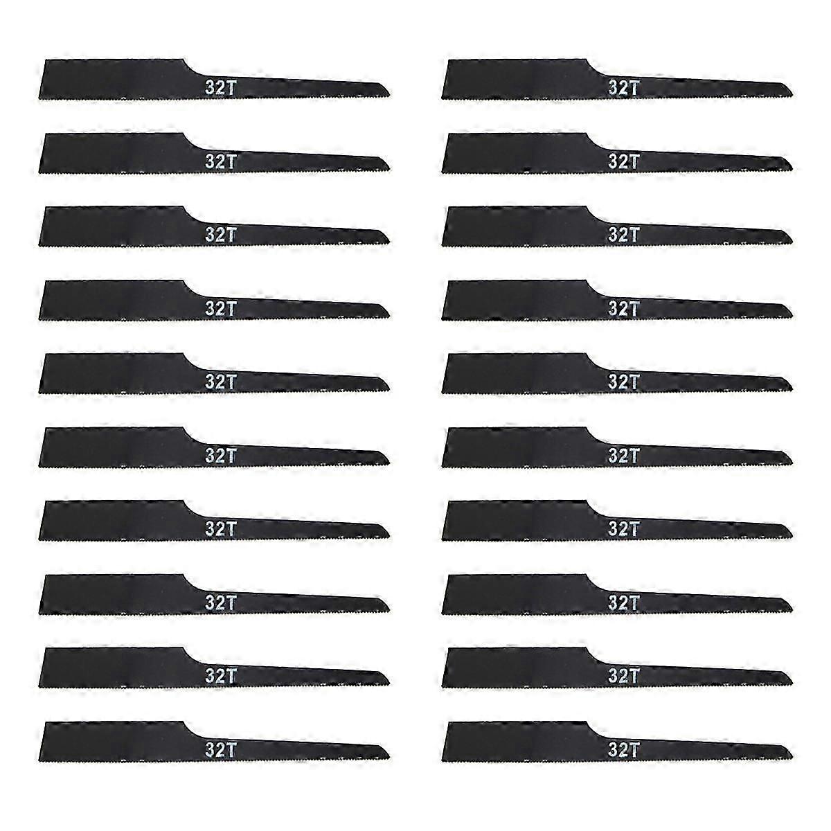 20Pcs 32T Reciprocating Air Saw Blades Pneumatic Tool for Wood Fiberglass Plastic Metal Saw Blade W