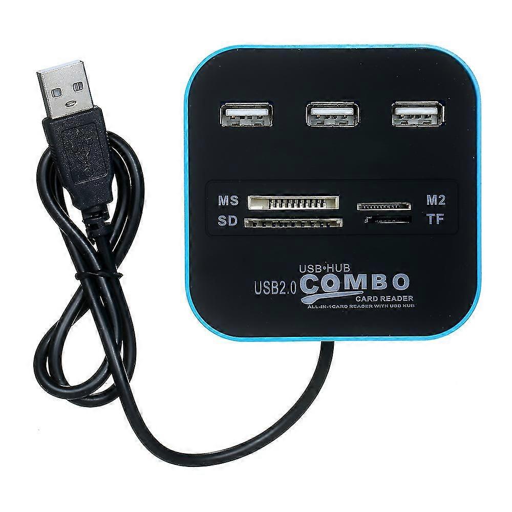 7-in-1 Multifunctional Usb2.0 Hub Converter Card Reader