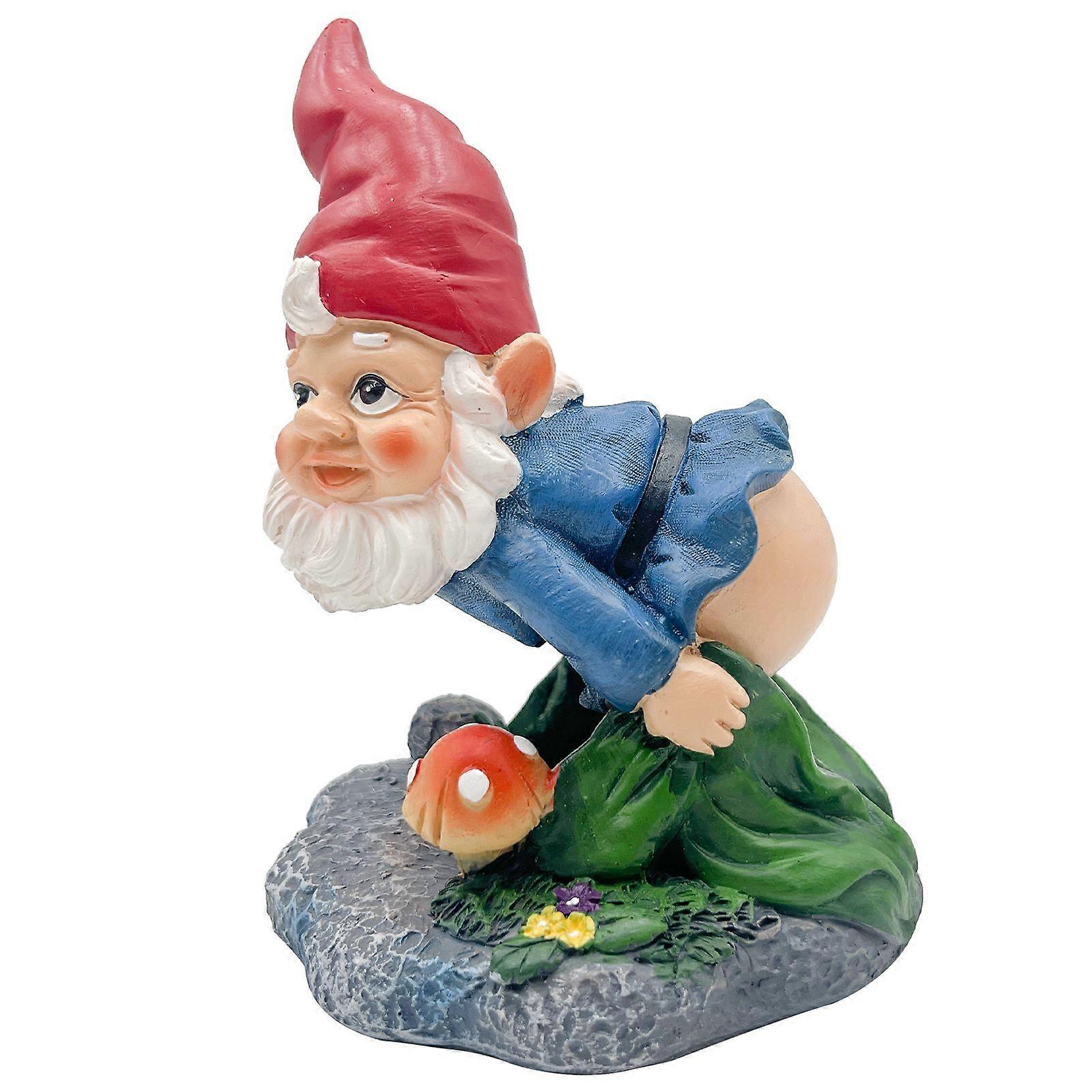 Resin Garden Gnome Downspout Cover Decorative Gutter Drain Spout Decoration