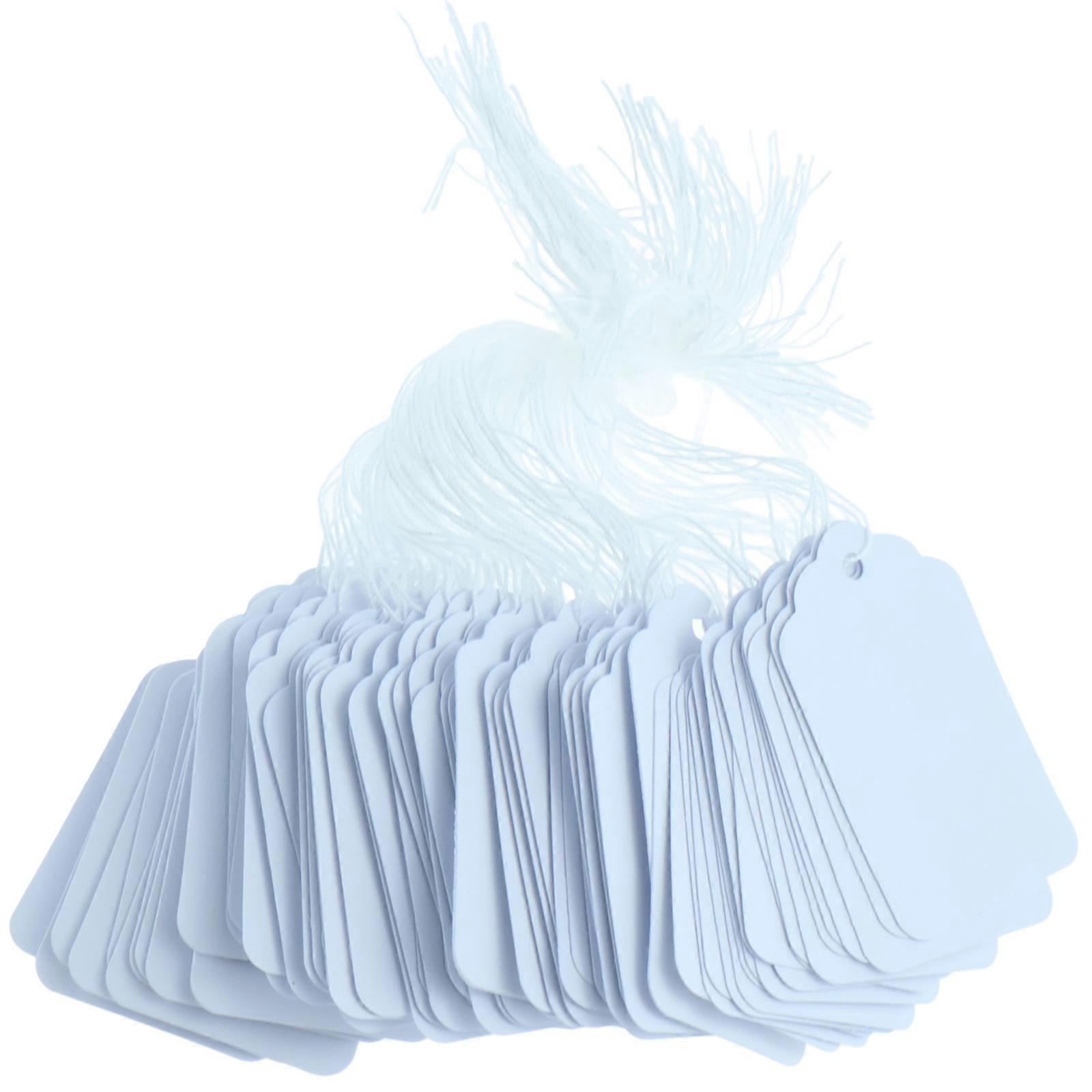 500 Small Price Labels, 28 x 45 mm Writable Price Labels, White Price Display Labels