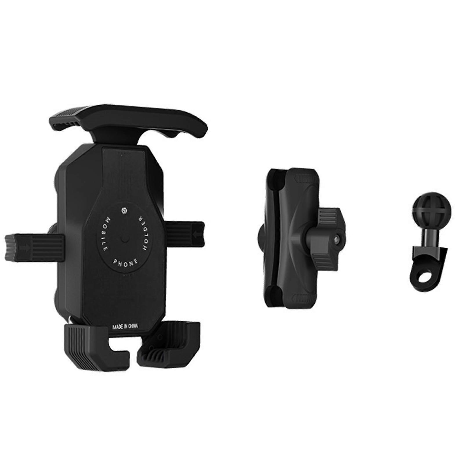 Adjustable Motorcycle Phone Mount Holder with 3 Claw Designs Shockproof, 360 Rotation Easy Installation Strong Stability
