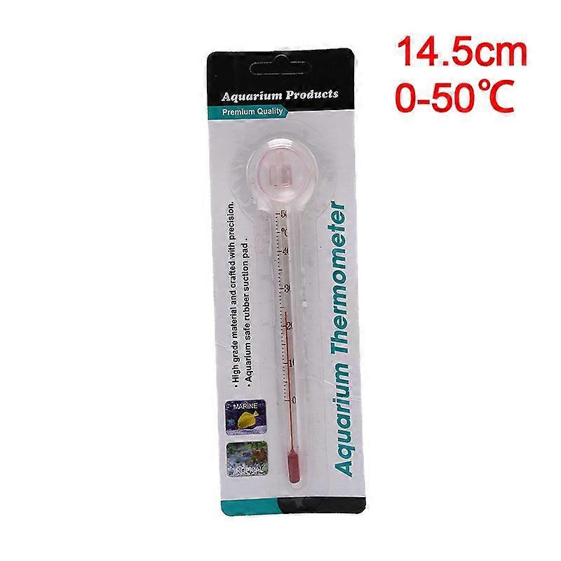 15Cm Hydrometer Aquarium Thermometer Submersible Glass Thermometer With Suction