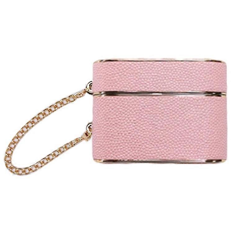 Compatible For Airpods Pro 2 Charging Case Cover Cylinder Shape Leather+PC Headset Protector with Strap