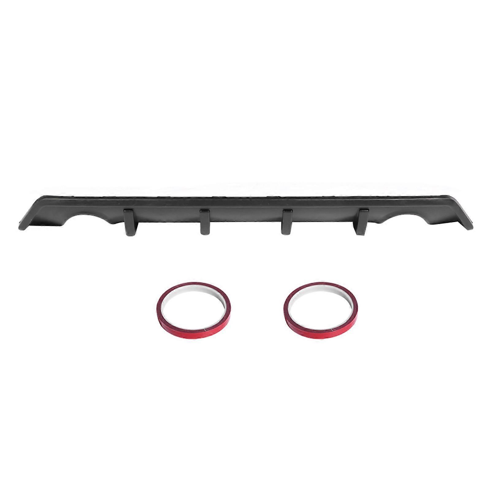 Matte Black Rear Bumper Diffuser Lip Fit for Honda Civic 4‑Door Sedan 2016‑2018