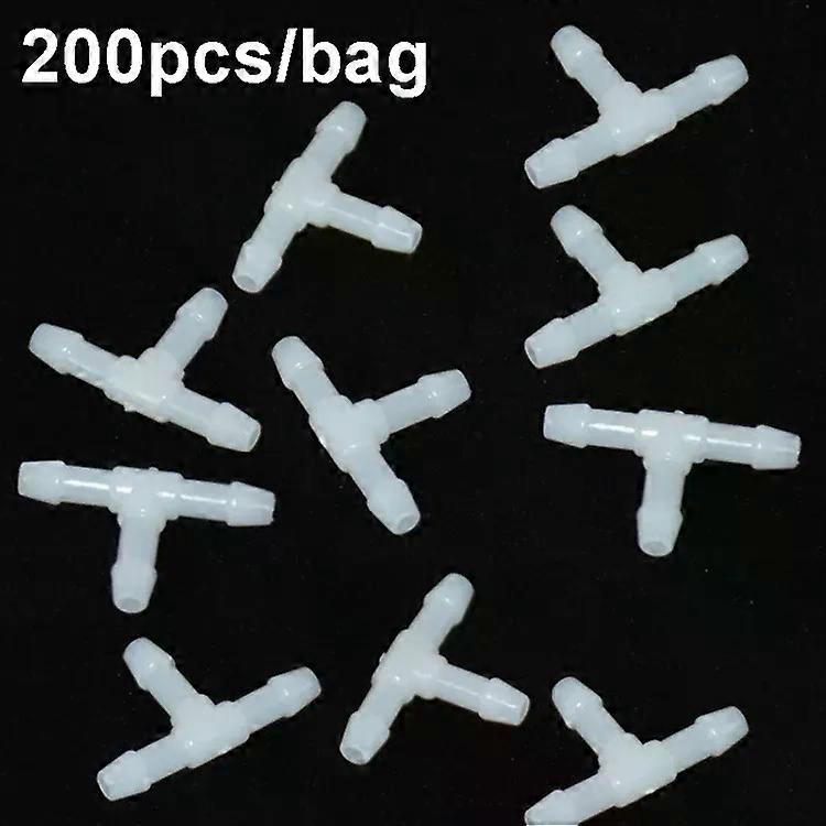 Universal Car Spray Hose Connector-200pcs T-Type Plastic Snap by