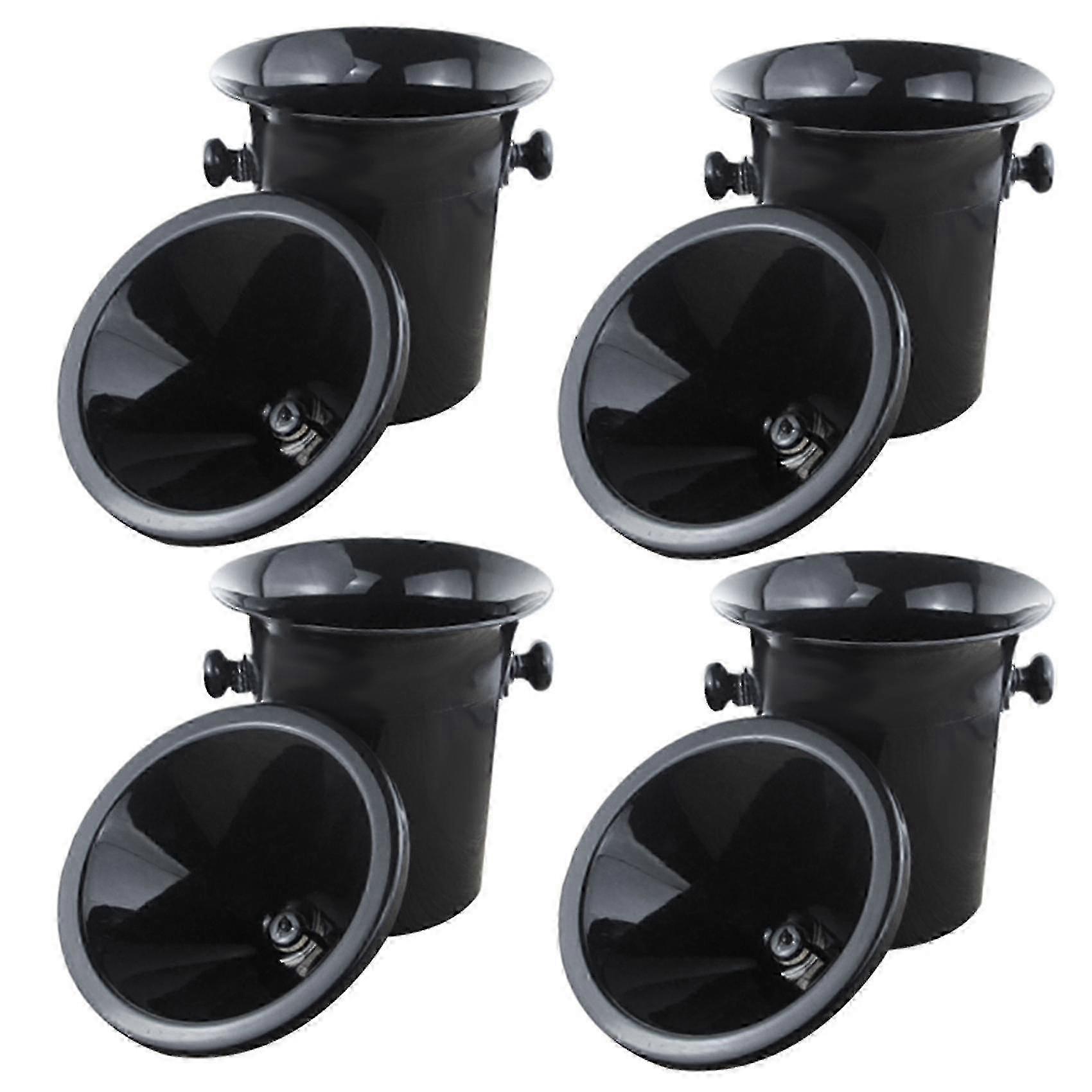 Standard Size Black Plastic Wine Dump with Black Funnel and 4x Capacity - YX