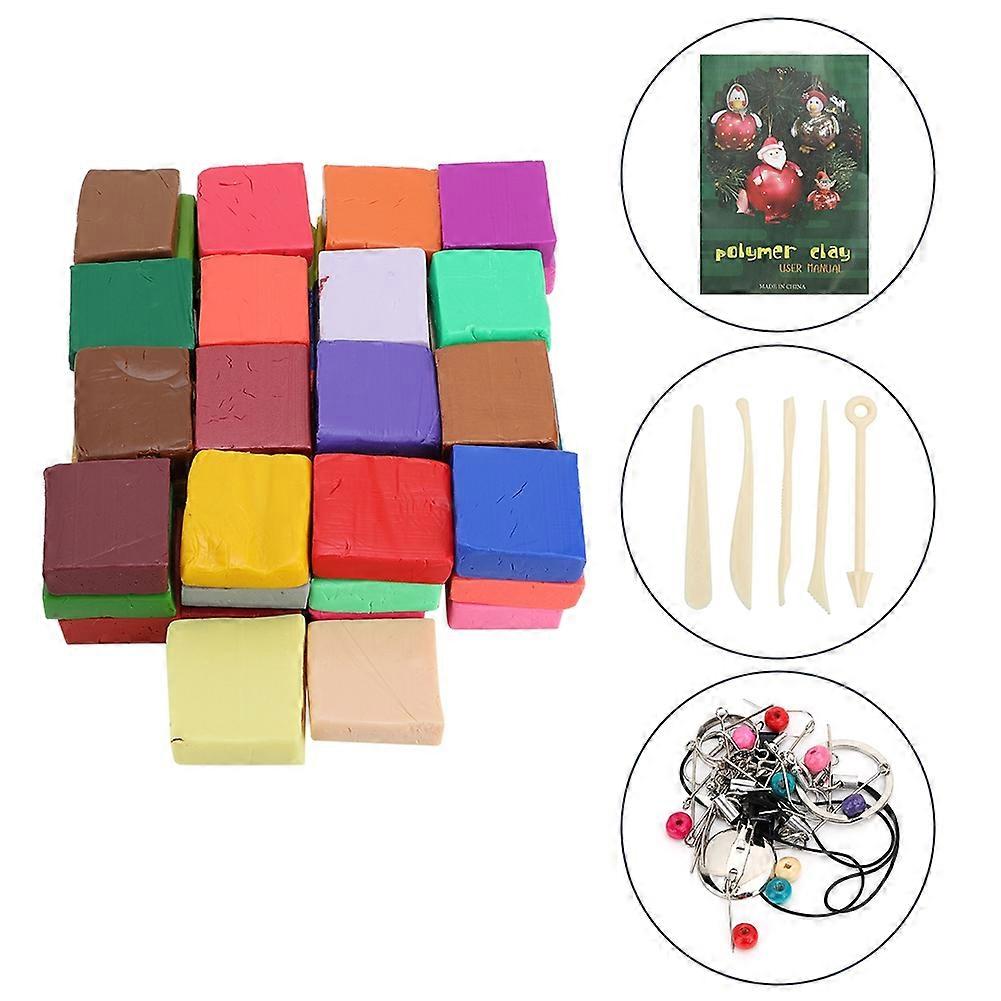 Clay Polymer Set Polymer Clay Hand DIY Toy Modeling Polymer Clay(50 Color and Accessory)