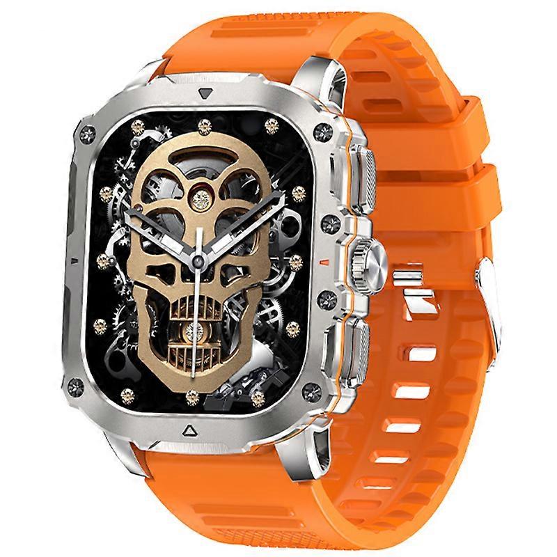 Smartwatch with Sports, Outdoor Use, Bluetooth Calling, Heart Rate, Blood Oxygen, Sleep Monitoring(Orange)