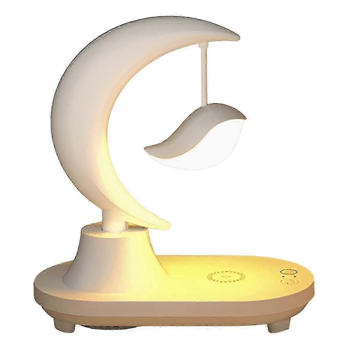Bluetooth Speaker Led Bedside Atmosphere Lamp Mobile Phone Wireless Charging Smart Gift Valentine,B Edition a