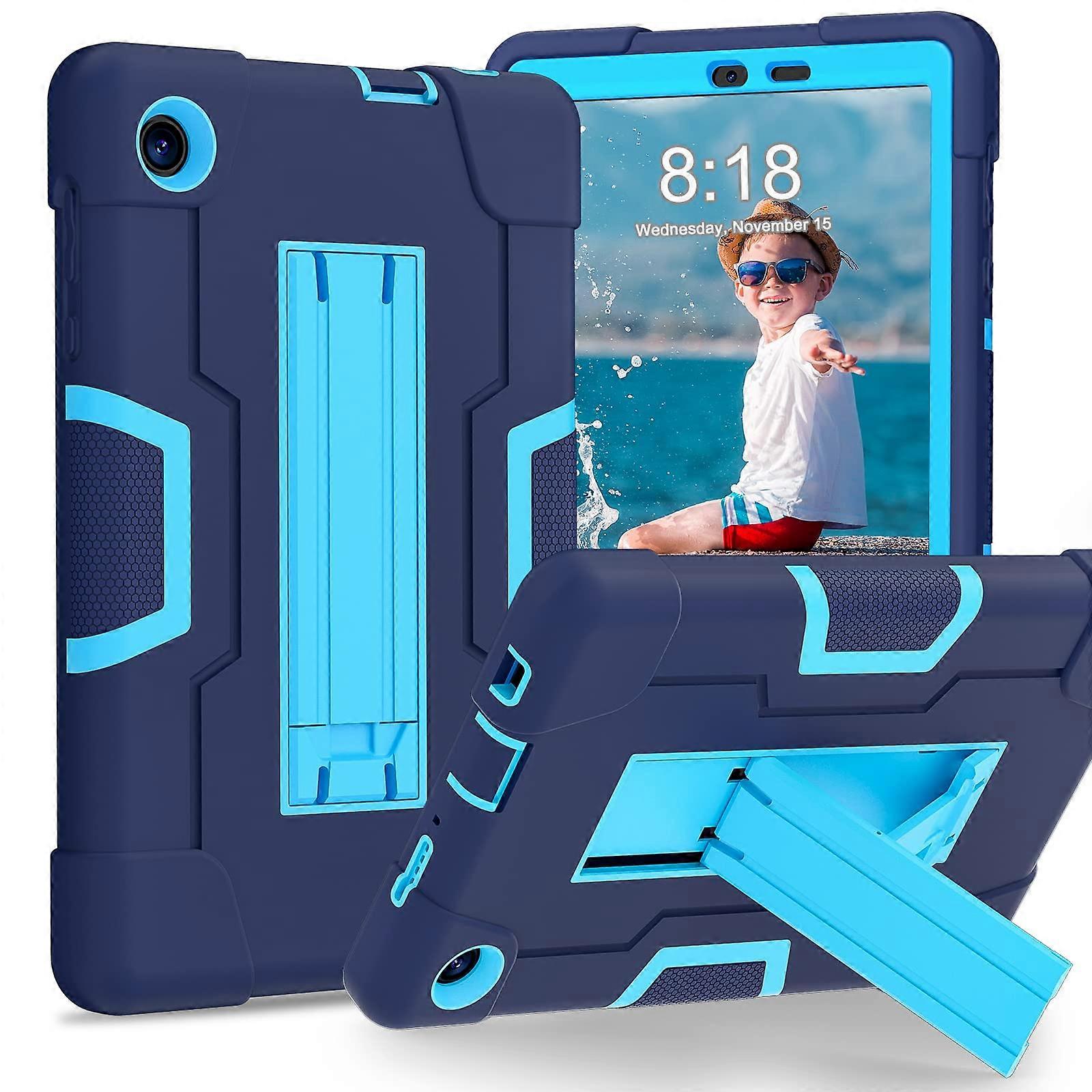 Rugged Case for TCL Tab 8 LE - Navy Blue - Full-Body Drop Protection - Durable, Shockproof Design, Compatible with TCL Tablets