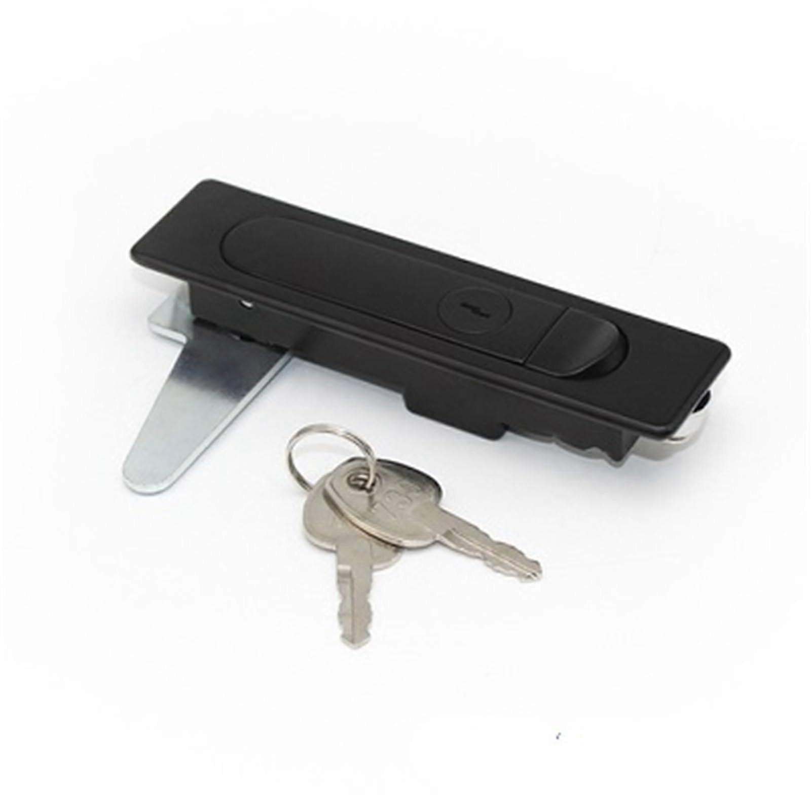 MS730 Bouncing Cabinet Plane Lock Black Matte Distribution Box with Keys, 1 Piece, Durable Material, Secure Design