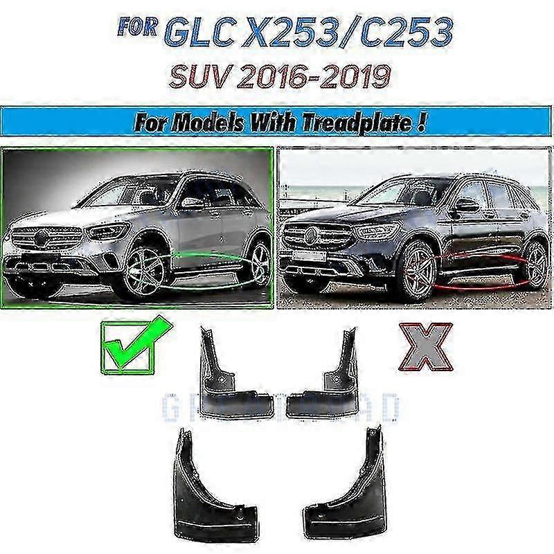 Apply Car Mudflaps For Mercedes Benz Glc Class X253 2016-2019 Worb Mud Flaps Splash Guards Mudguards Mud Flap Front Rear Fender