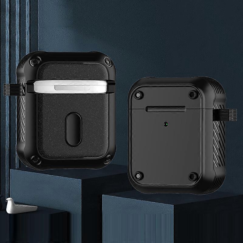 For AirPods 1 / 2 Wing TPU + PC Shockproof Earphone Protective Case